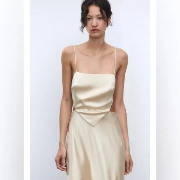 satin wrap dress - Picture 7 of 13